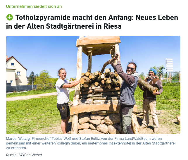Vorschau auf Presseartikel der Dresdner Sächsischen Zeitung (SZ)